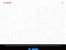 Tablet Screenshot of lindner-bau.de